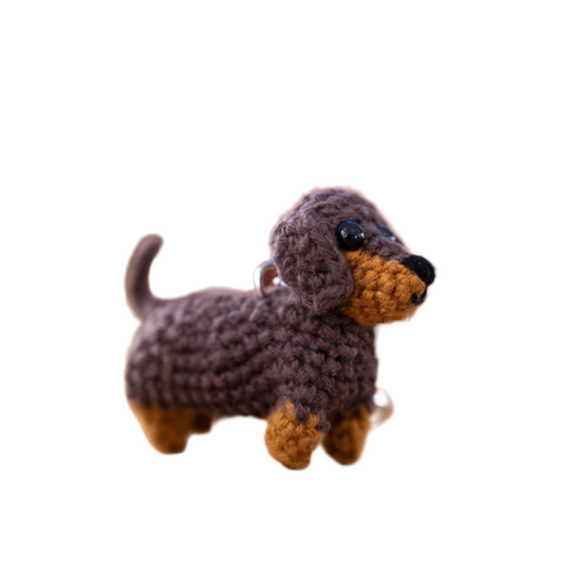 St Paul's Cathedral - Crochet Dachshund Keyring