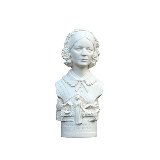 Florence Nightingale — White Plaster Bust