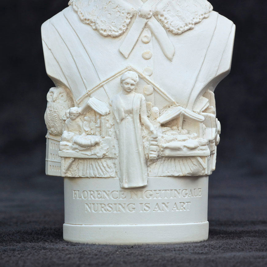 Florence Nightingale — White Plaster Bust