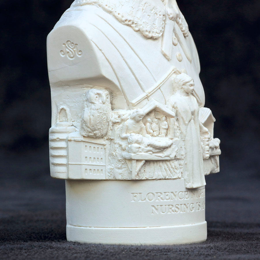 Florence Nightingale — White Plaster Bust