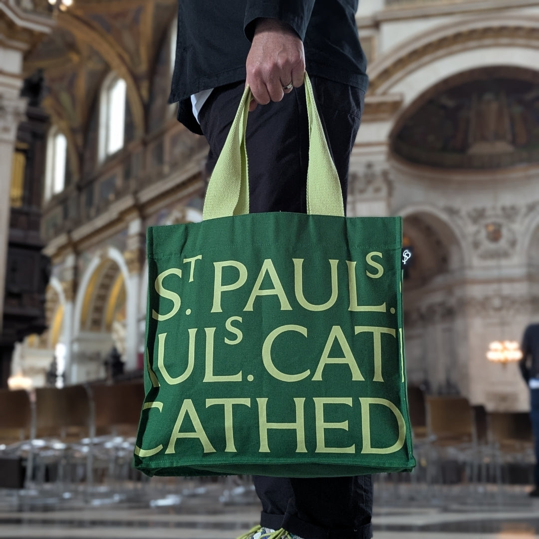 St Paul's Cathedral Canvas Tote Bag – Green *PRE-ORDER*