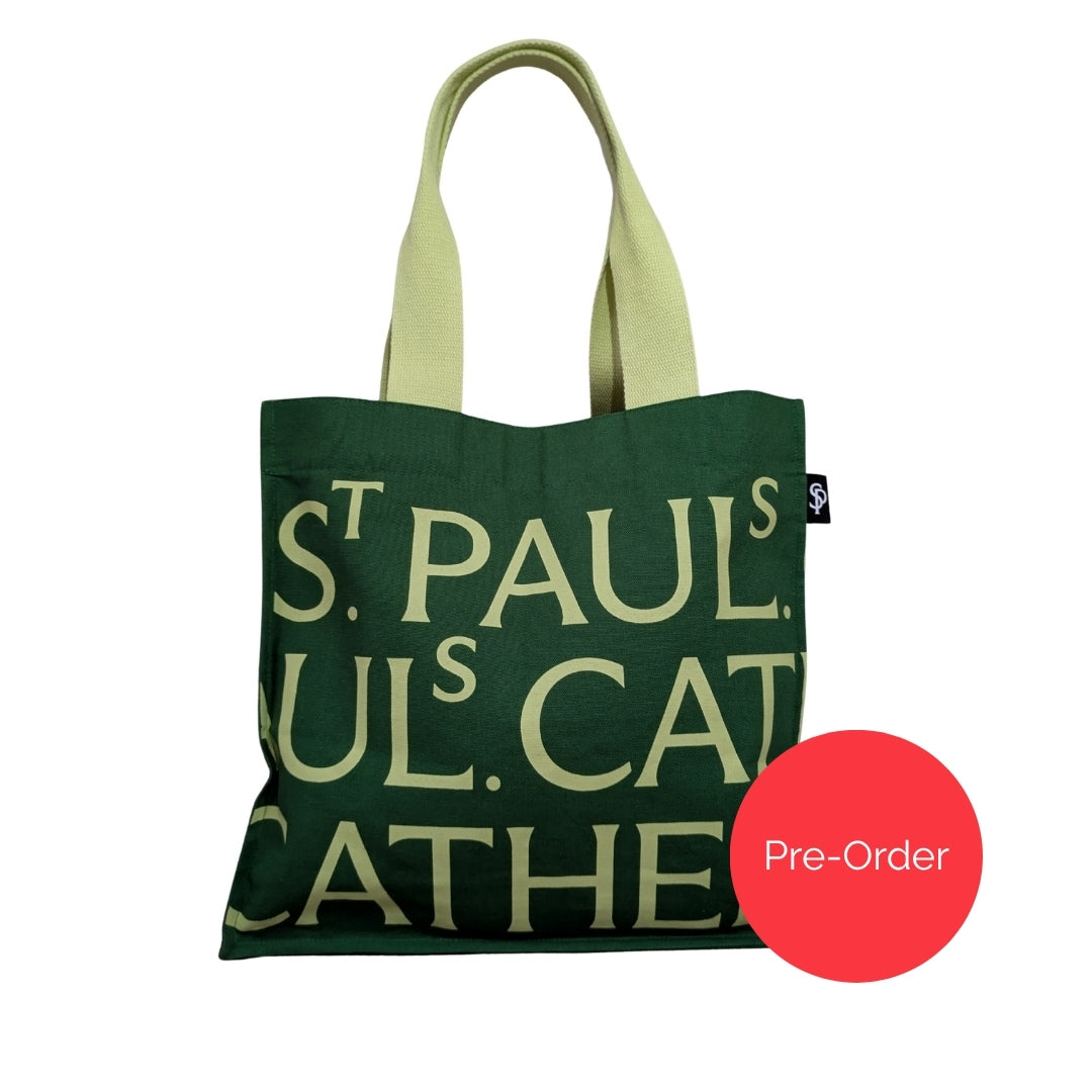 St Paul's Cathedral Canvas Tote Bag – Green *PRE-ORDER*