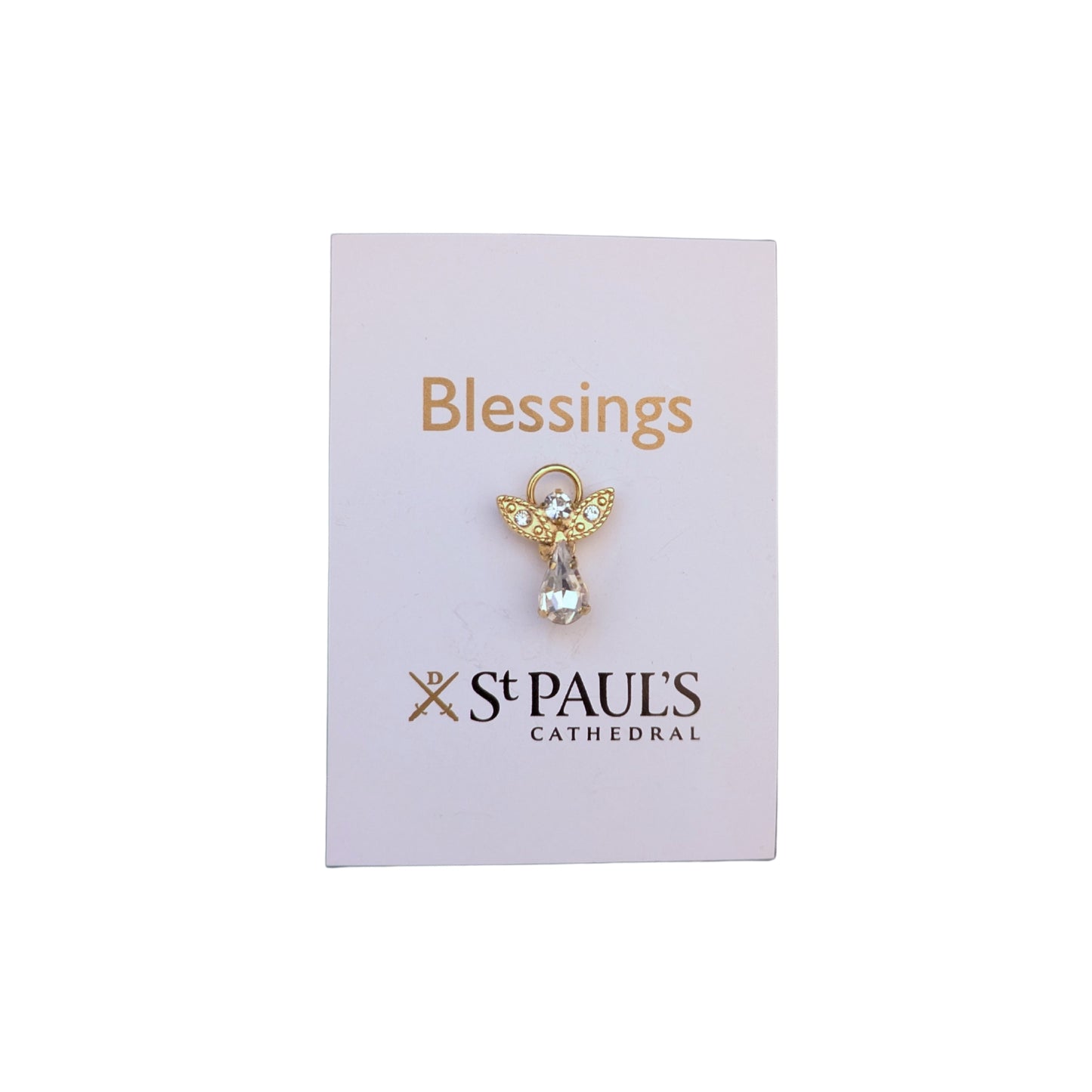 Crystal Guardian Angel Pin Badge