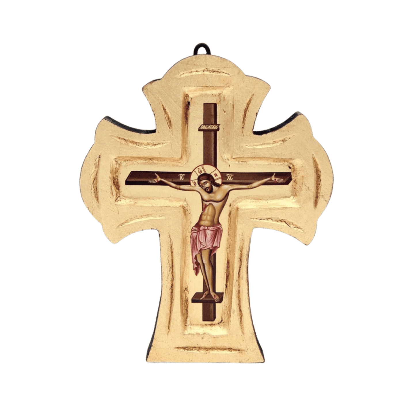 Wooden Icon of the Crucifixion