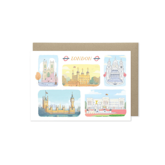 Landmarks of London Greetings Card