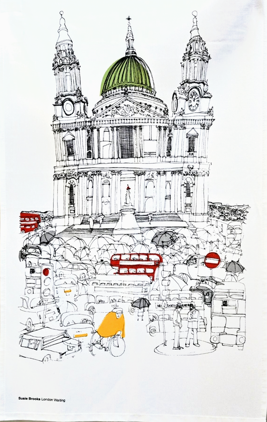 London Waiting Tea Towel