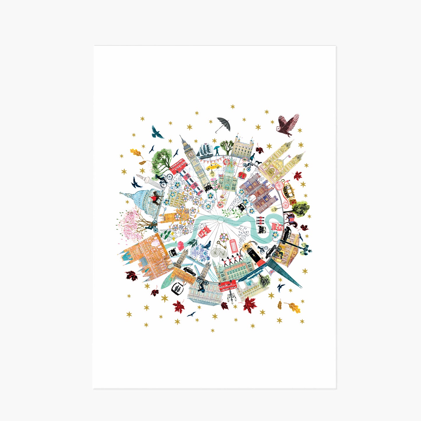 Josie Shenoy - London Buildings (A3 Print)