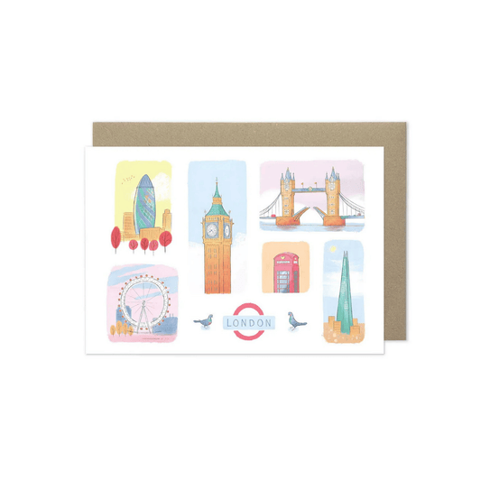London Landmarks Greetings Card