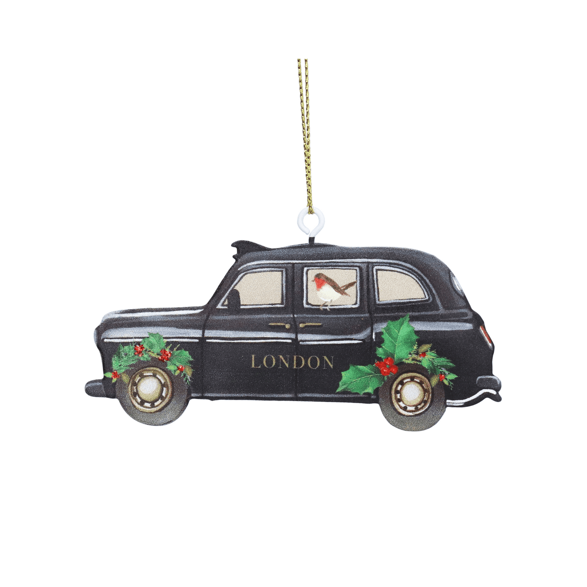 London Taxi Tin Christmas Decoration