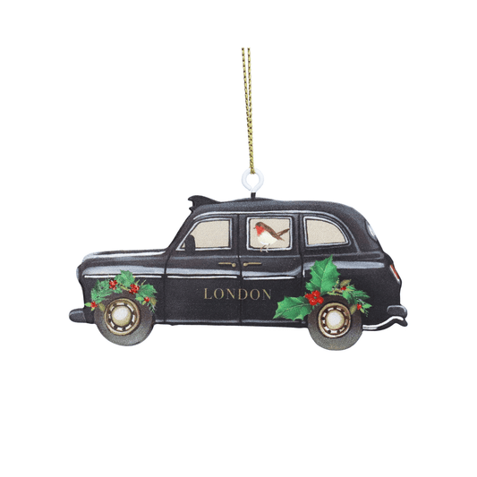 London Taxi Tin Christmas Decoration