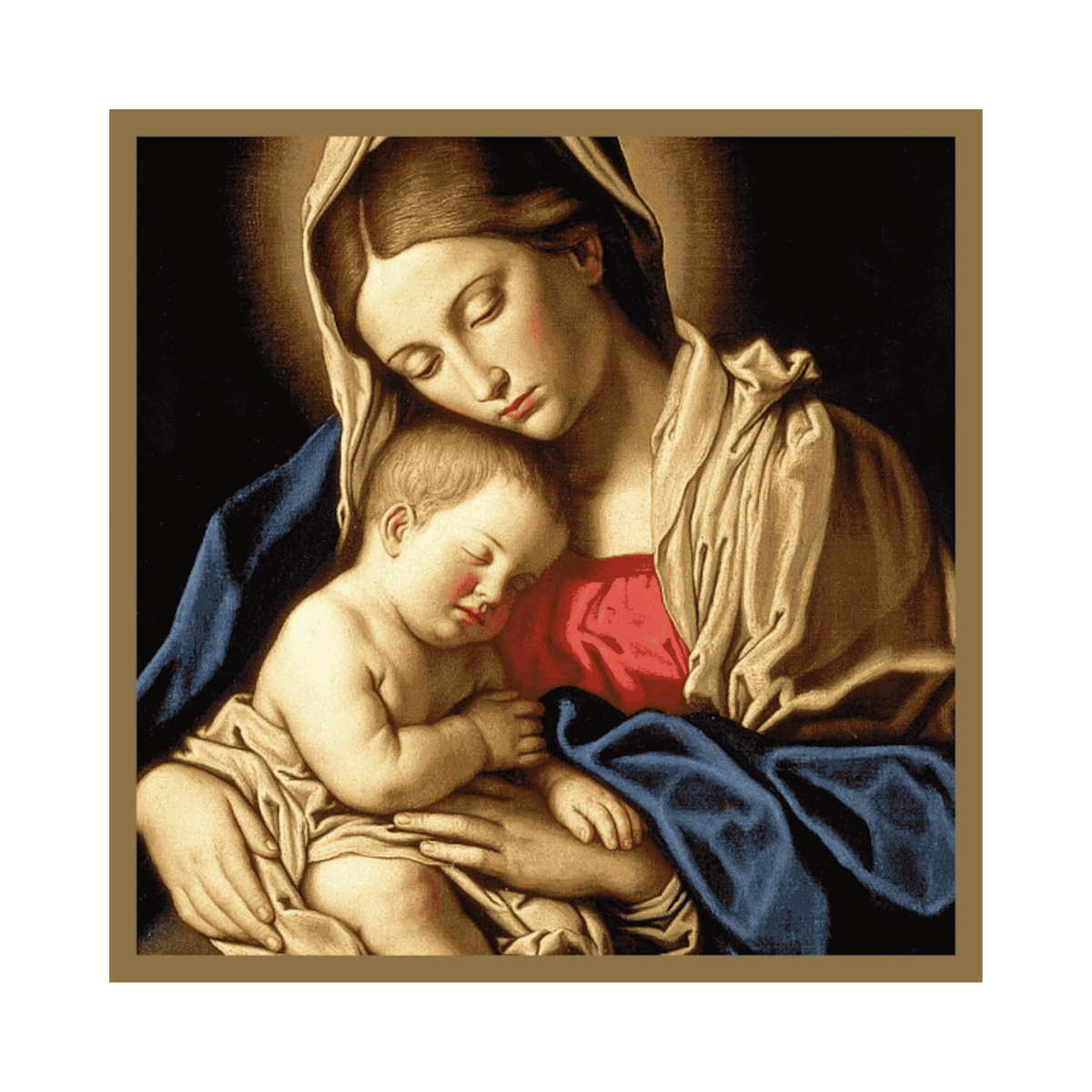 Madonna and Sleeping Child Christmas Cards – Pack of 5
