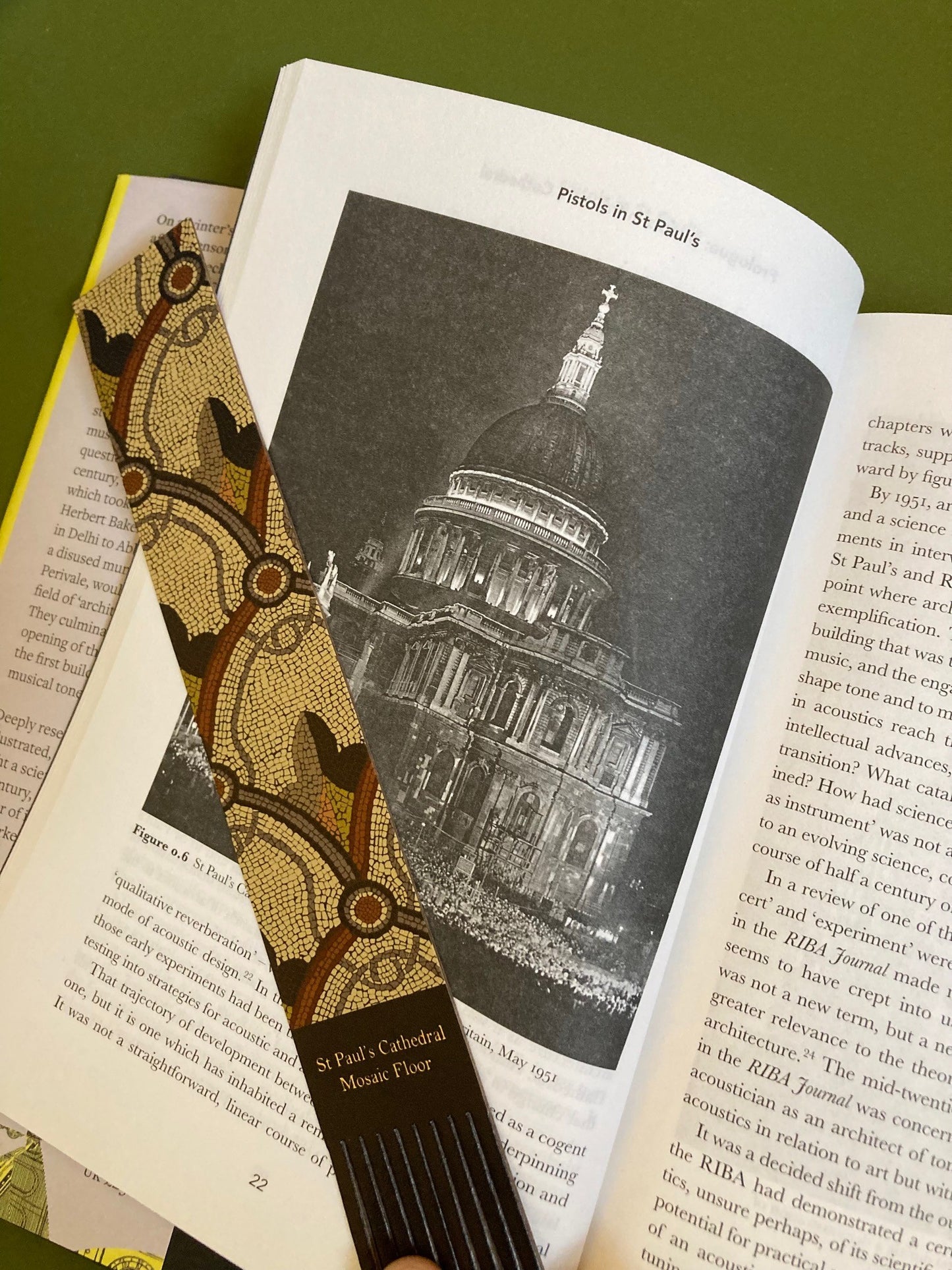 St Paul's Cathedral - Mosaic Floor Leather Bookmark