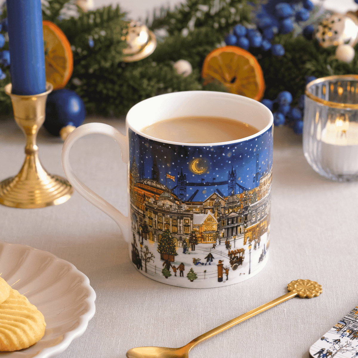 A London Christmas Tale Fine Bone China Mug