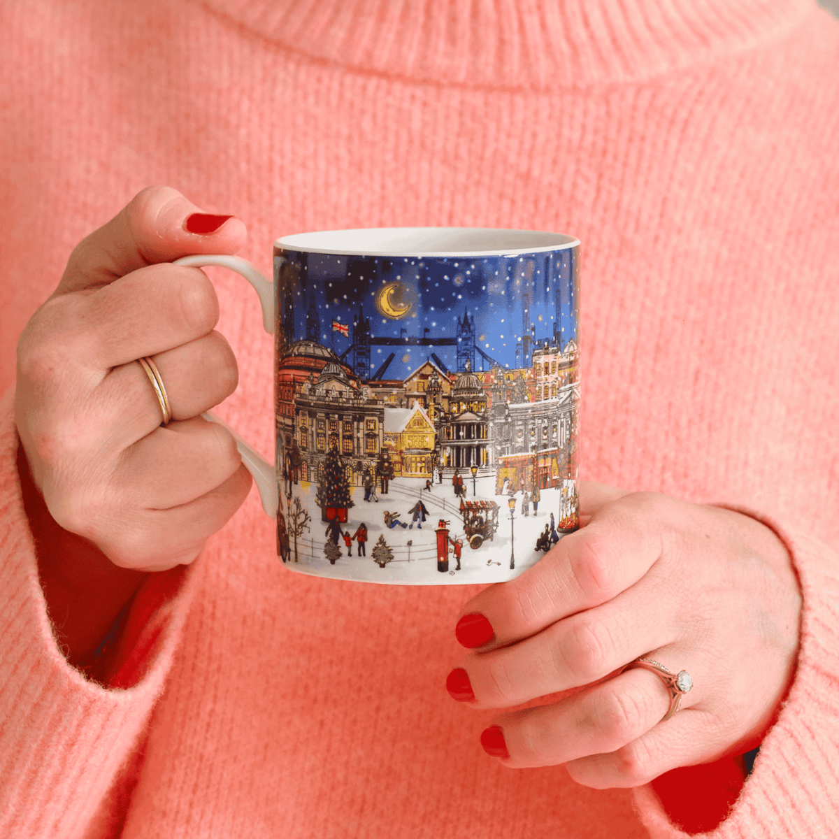 A London Christmas Tale Fine Bone China Mug