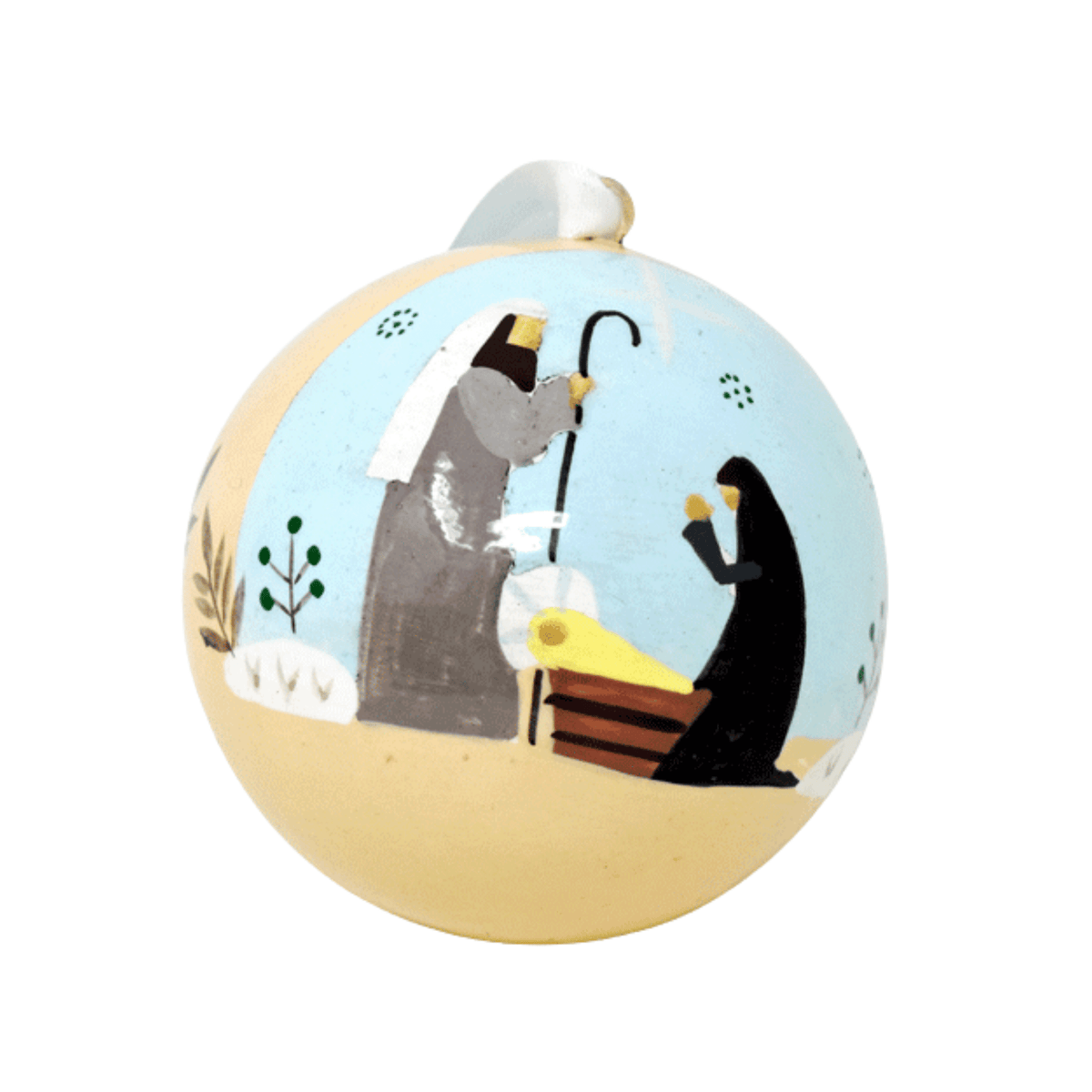 Nativity on Sand Bauble