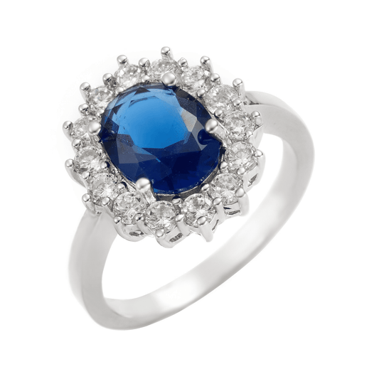 Duchess Oval Sapphire Cluster Ring