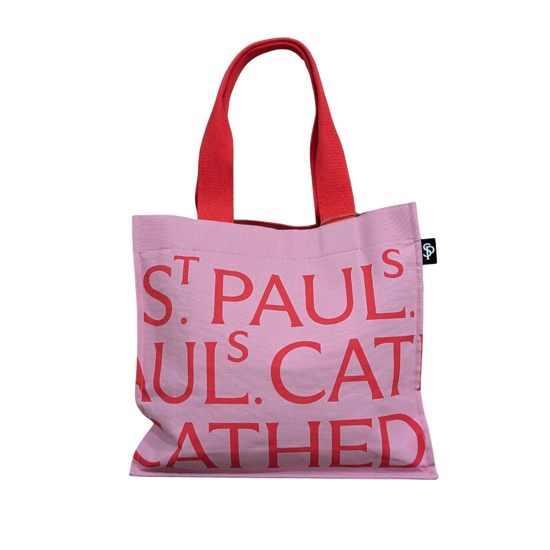 St Paul's Cathedral Canvas Tote Bag – Pink & Red