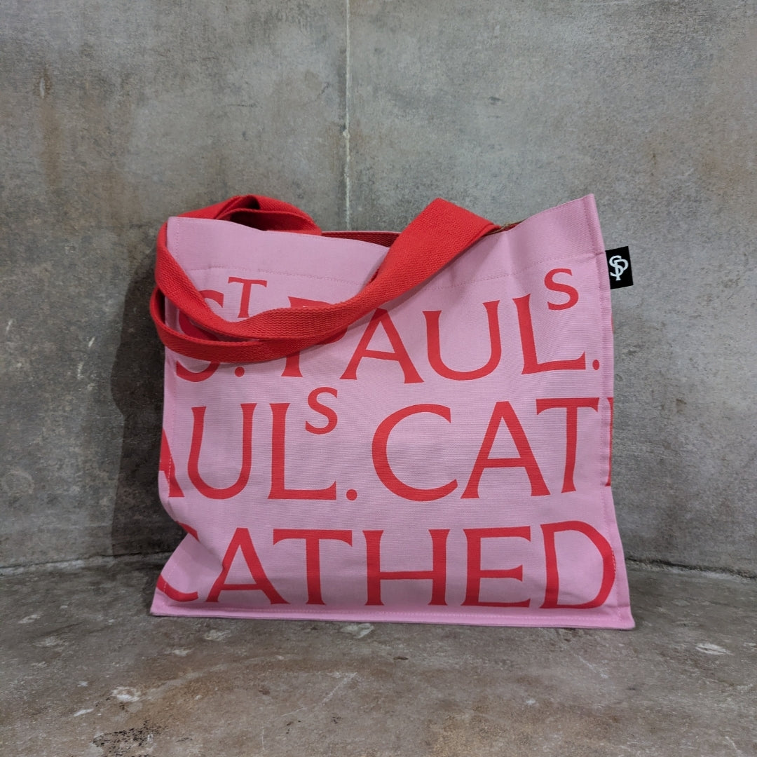 St Paul's Cathedral Canvas Tote Bag – Pink & Red *PRE-ORDER*