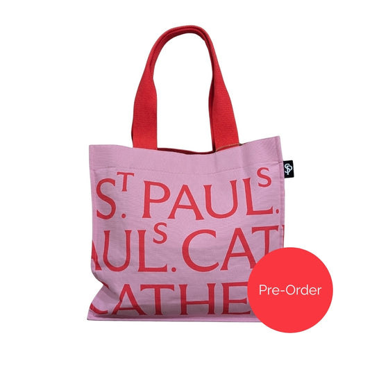 St Paul's Cathedral Canvas Tote Bag – Pink & Red *PRE-ORDER*