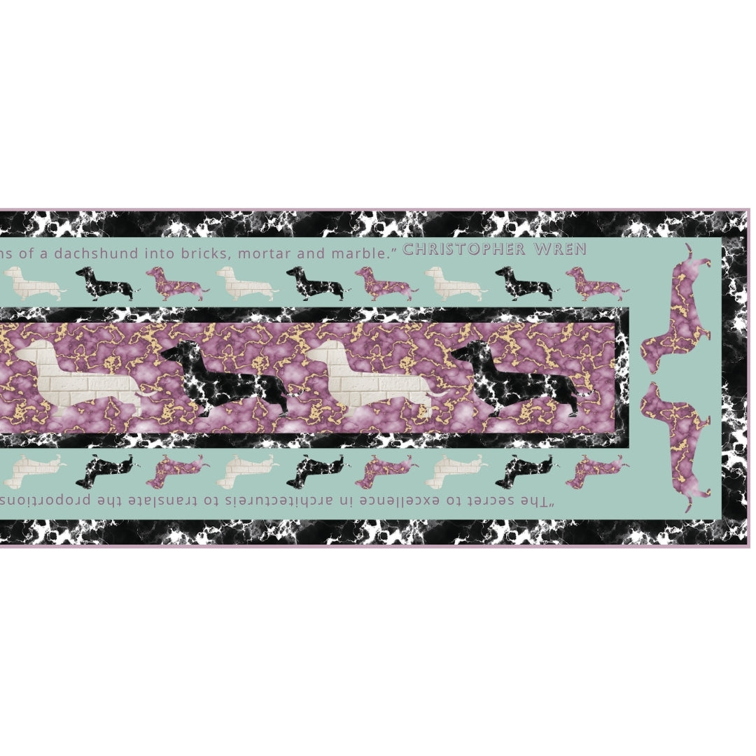 Wren Dachshund Quote Silk Scarf
