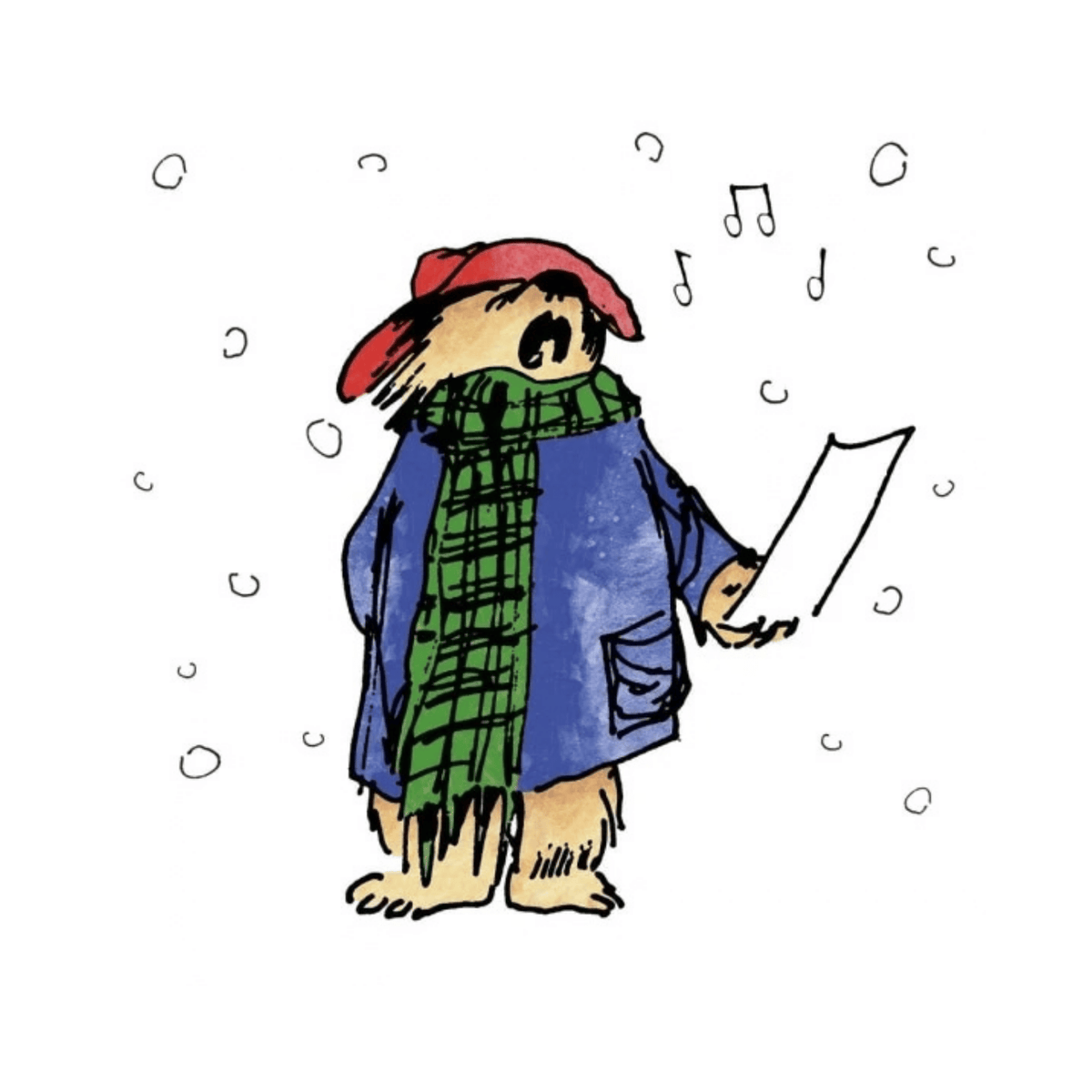 Paddington Goes Carol Singing Christmas Cards – Pack of 8