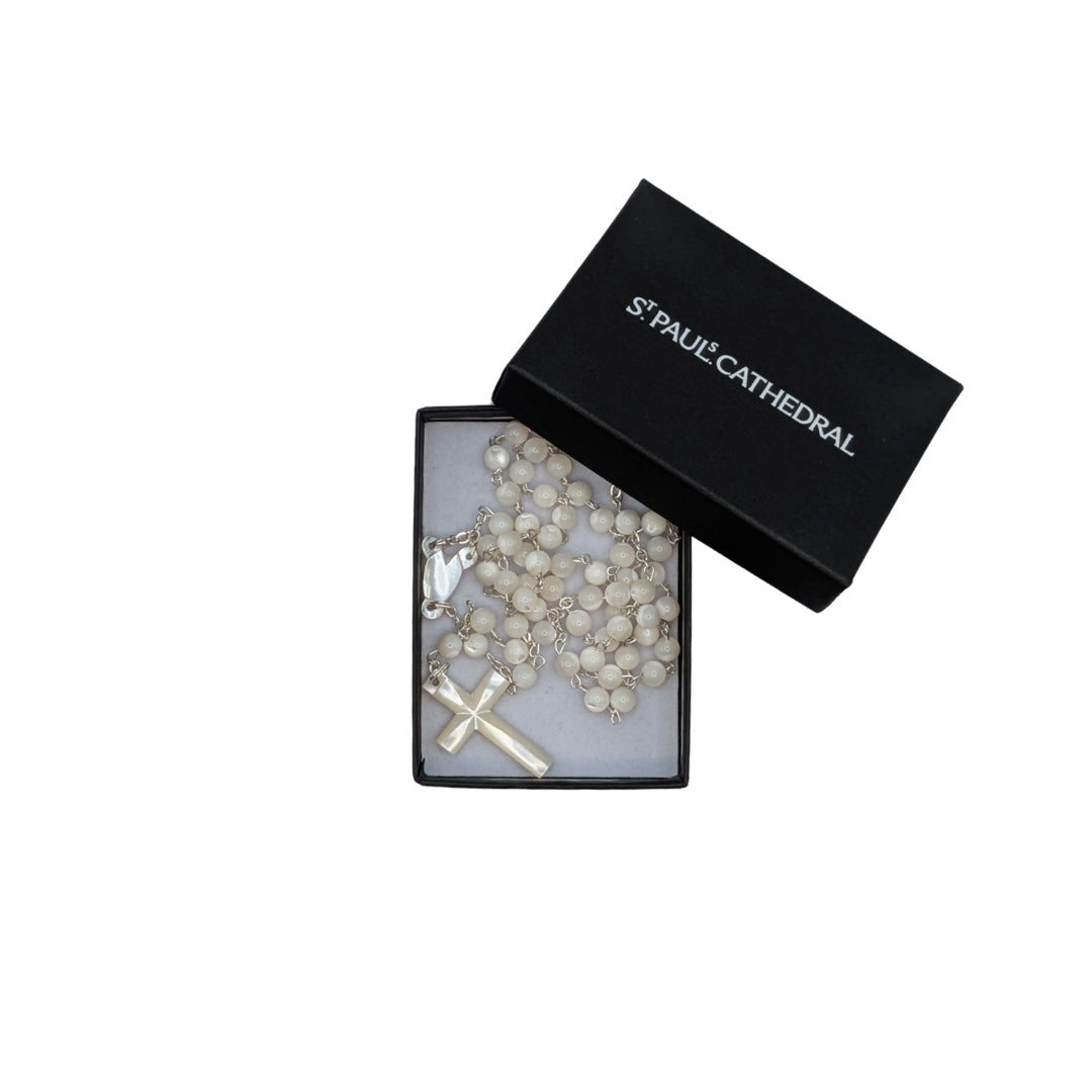 Mother of Pearl Rosary | Gift Boxed Prayer Beads