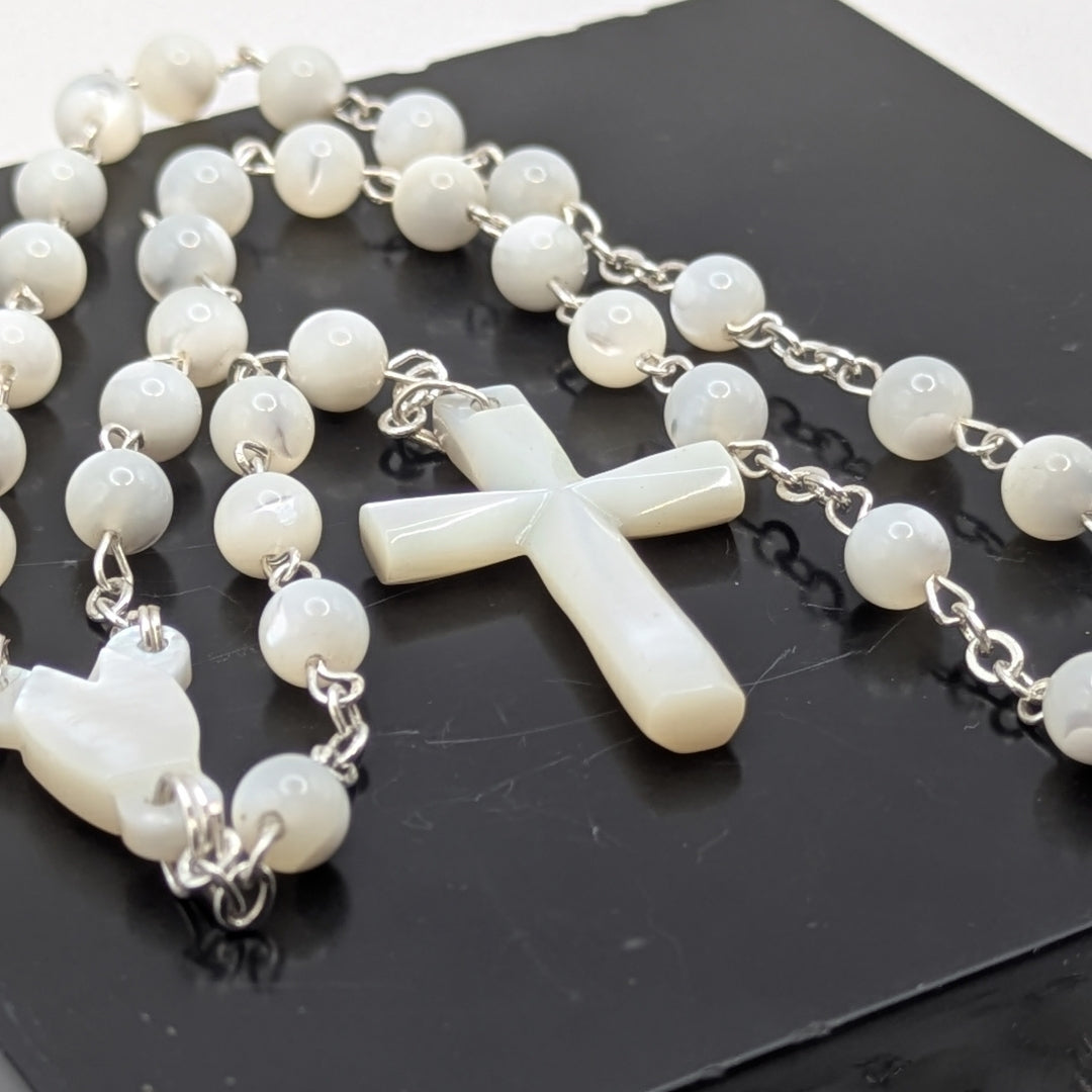 Mother of Pearl Rosary | Gift Boxed Prayer Beads