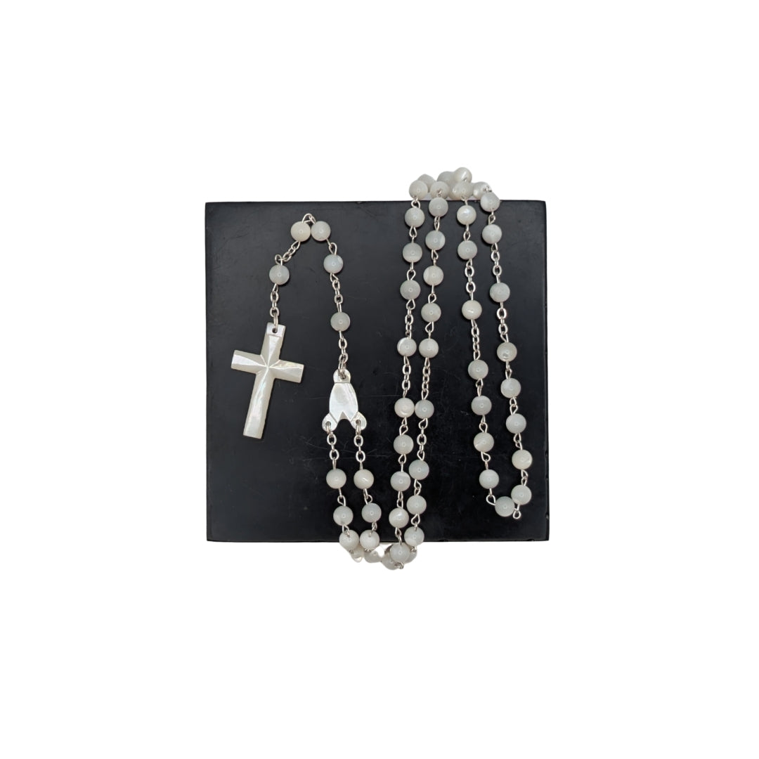 Mother of Pearl Rosary | Gift Boxed Prayer Beads