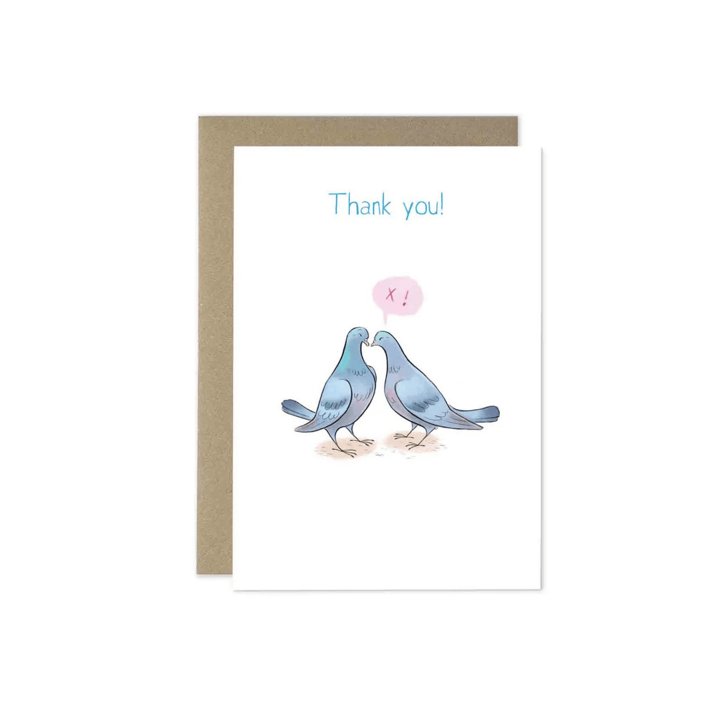 Pigeon Positivity - Thank You! Greetings Card