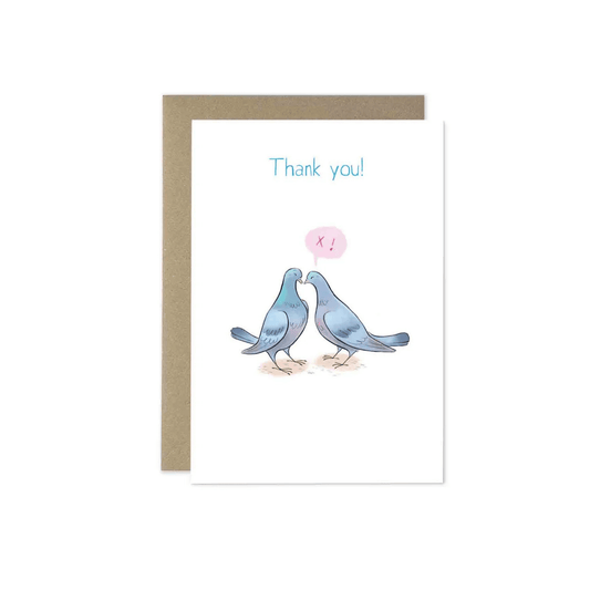 Pigeon Positivity - Thank You! Greetings Card