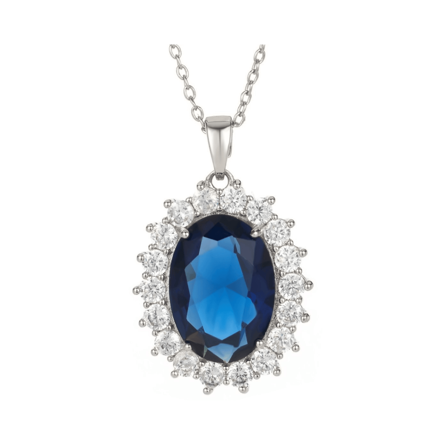 Duchess Sapphire Cluster Pendant by Reine d'Amour