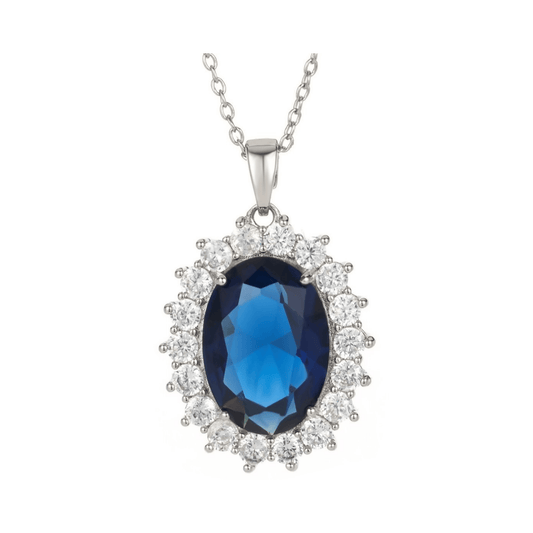 Duchess Sapphire Cluster Pendant