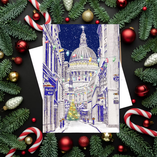 St Paul’s Cathedral at Christmas Card