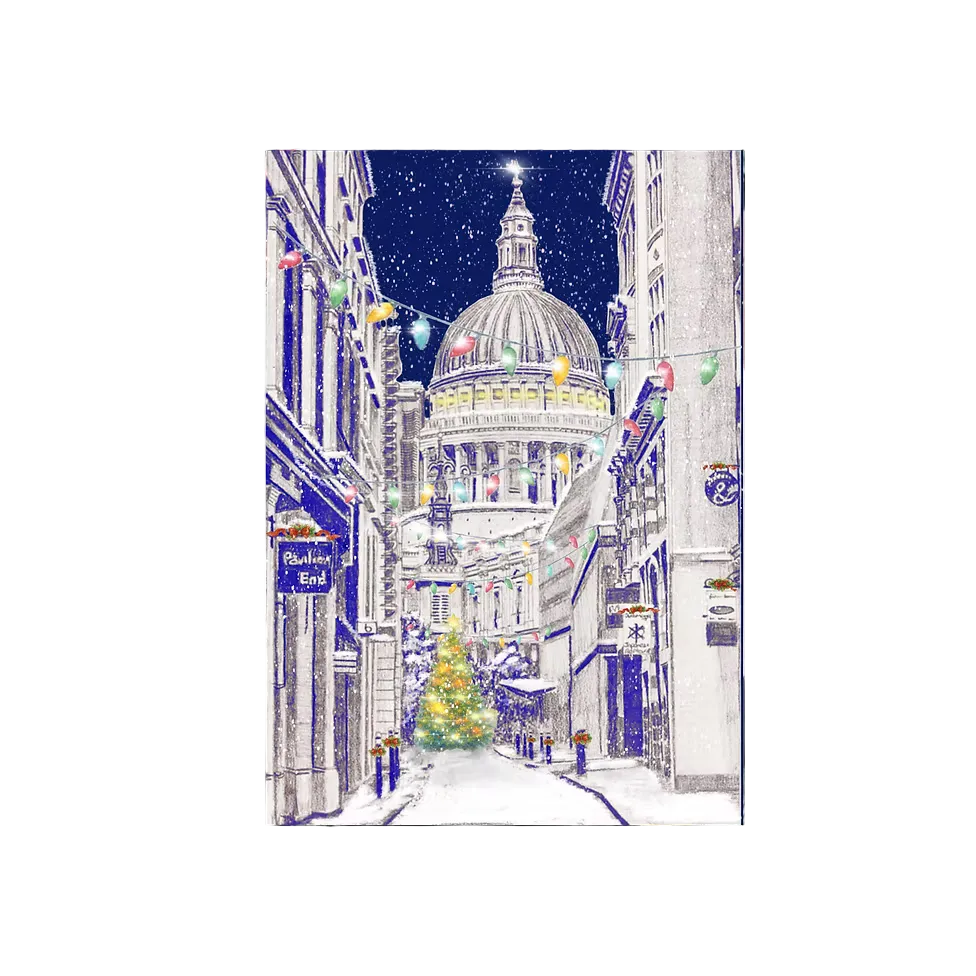 St Paul’s Cathedral at Christmas Card