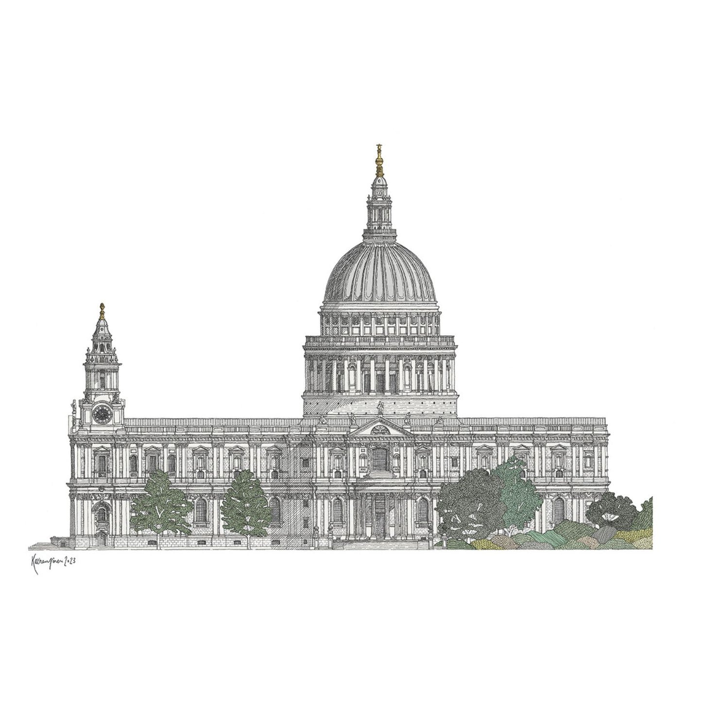 St Paul's Cathedral South Elevation