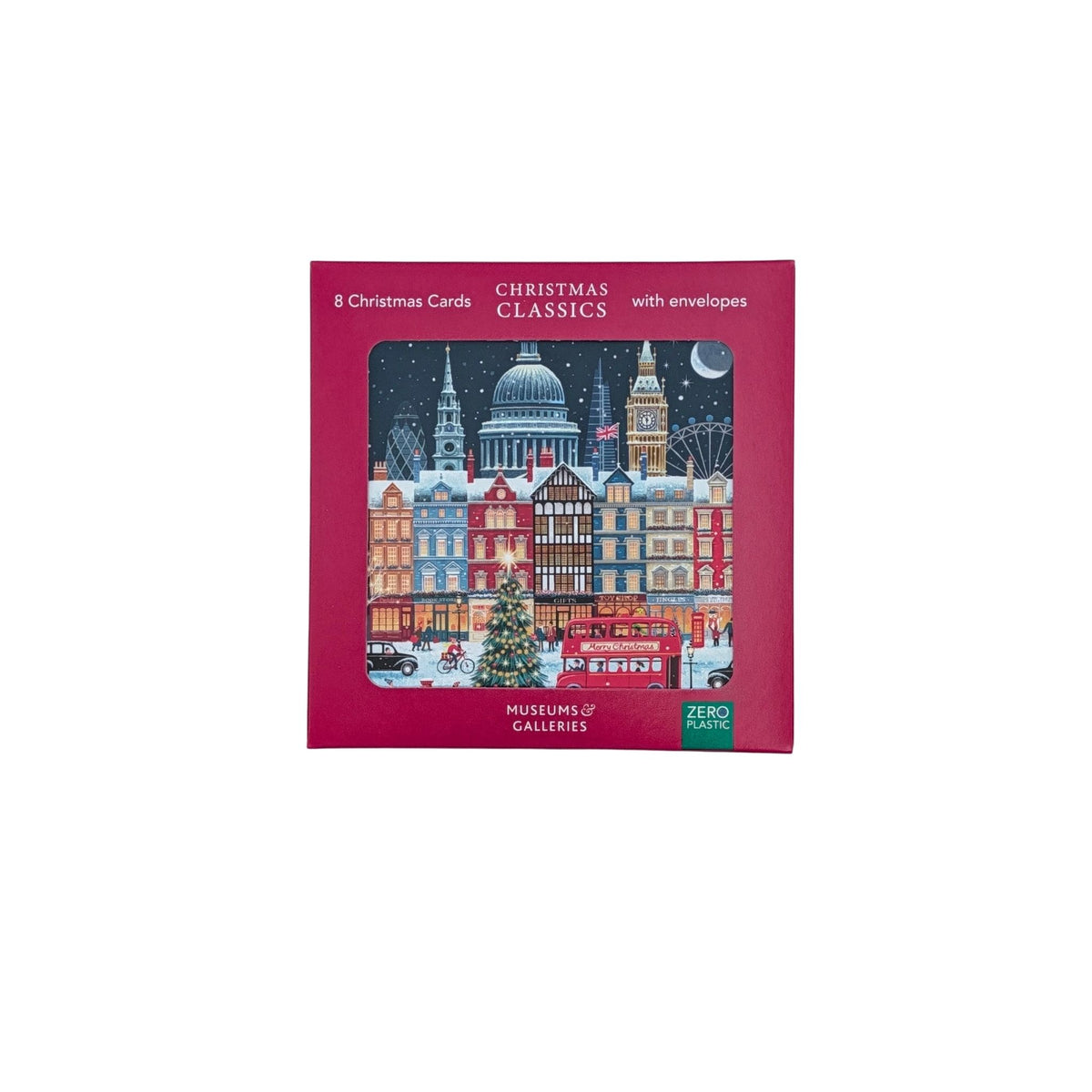 Starry London Night Christmas Cards – Pack of 8