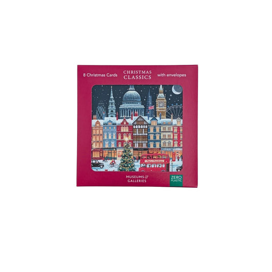 Starry London Night Christmas Cards – Pack of 8