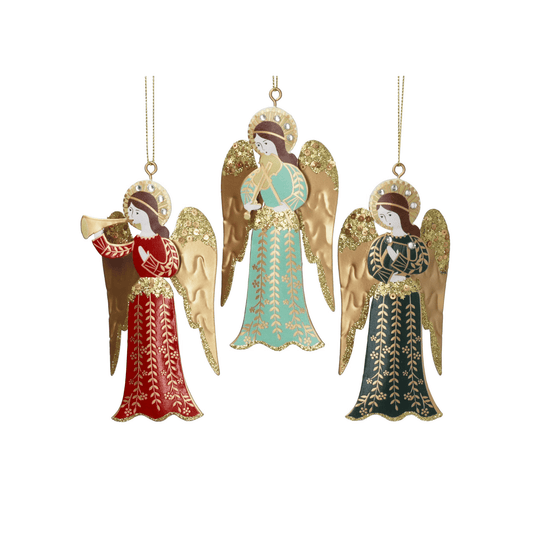 Tin Angel Christmas Decoration