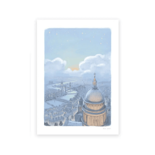 St Paul’s Twilight London Skyline Art Print – A4