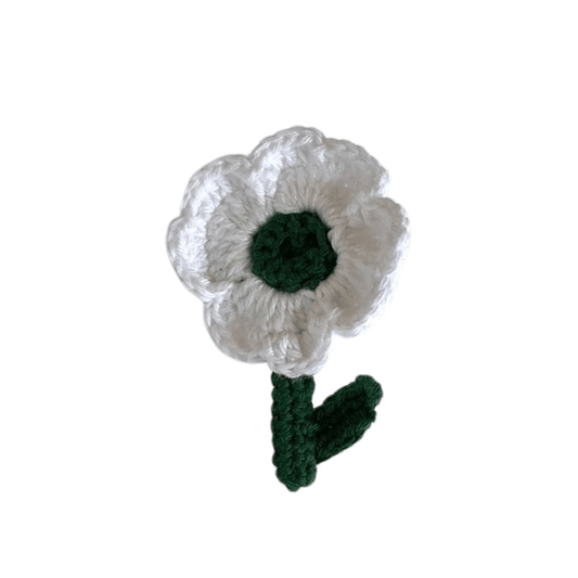Home Grown White Poppy Brooch – Fair Trade