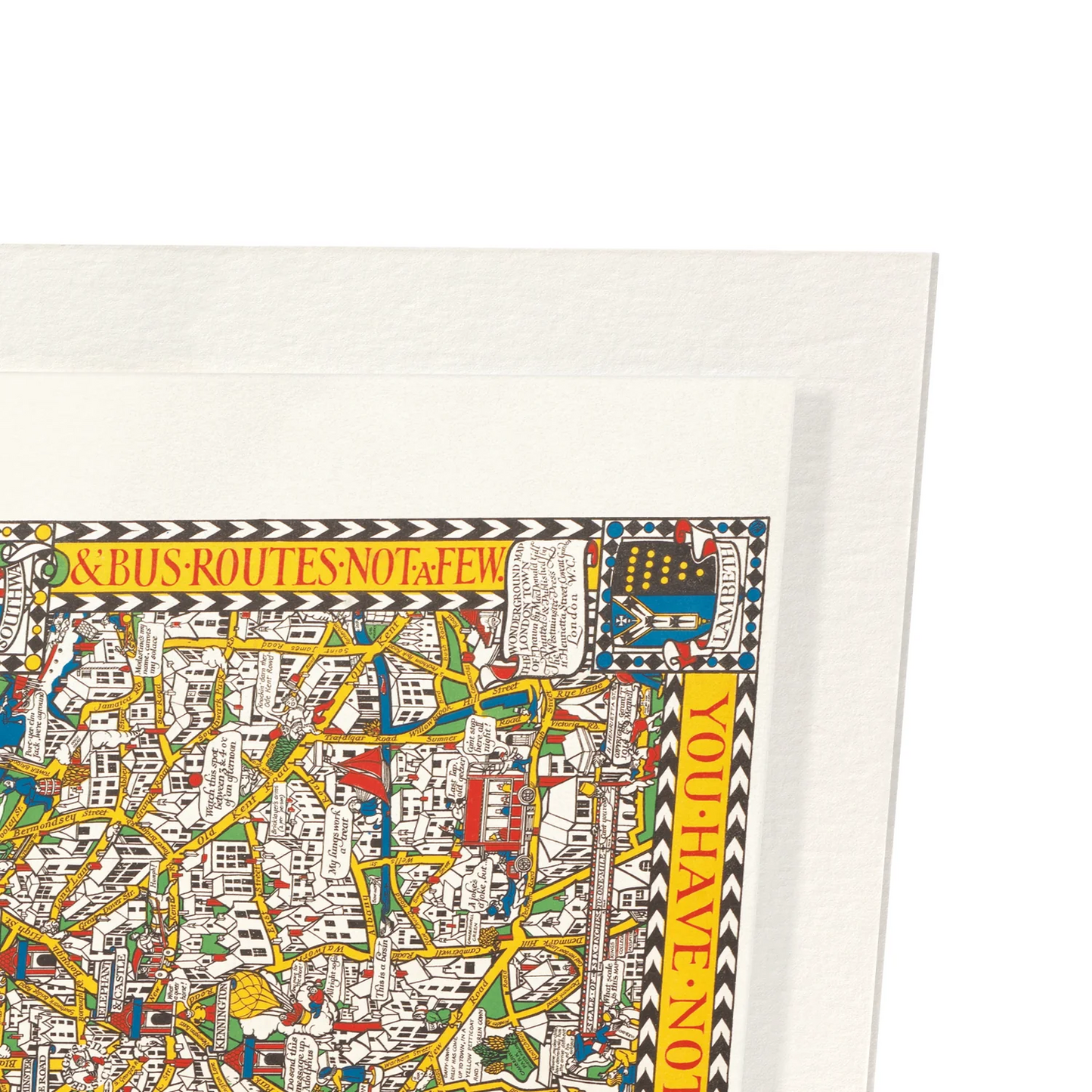 Wonderground Map of London Town (1914) A4 Print