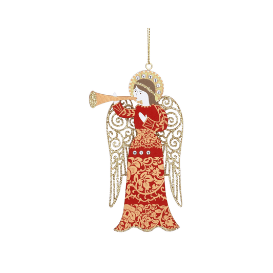 Wooden Angel Christmas Decoration