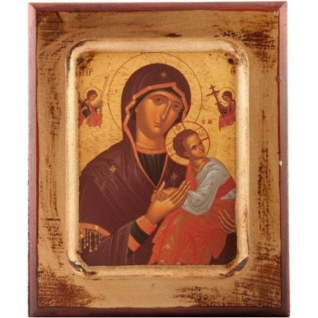 Wood Icon of Our Lady and Child
