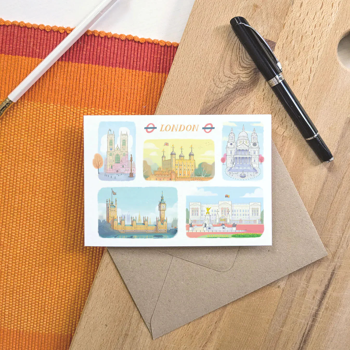 Landmarks of London Greetings Card