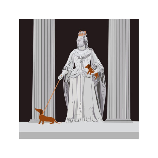 St Paul's Queen Anne Dachshund Card