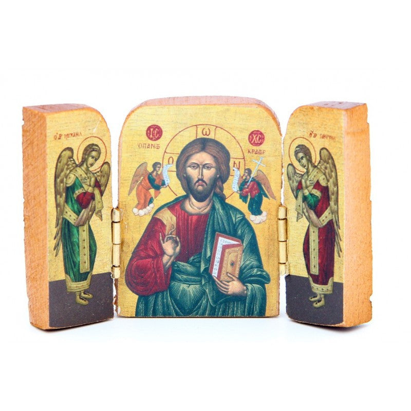 Small Wooden Diptych Icons - Handmade in Greece