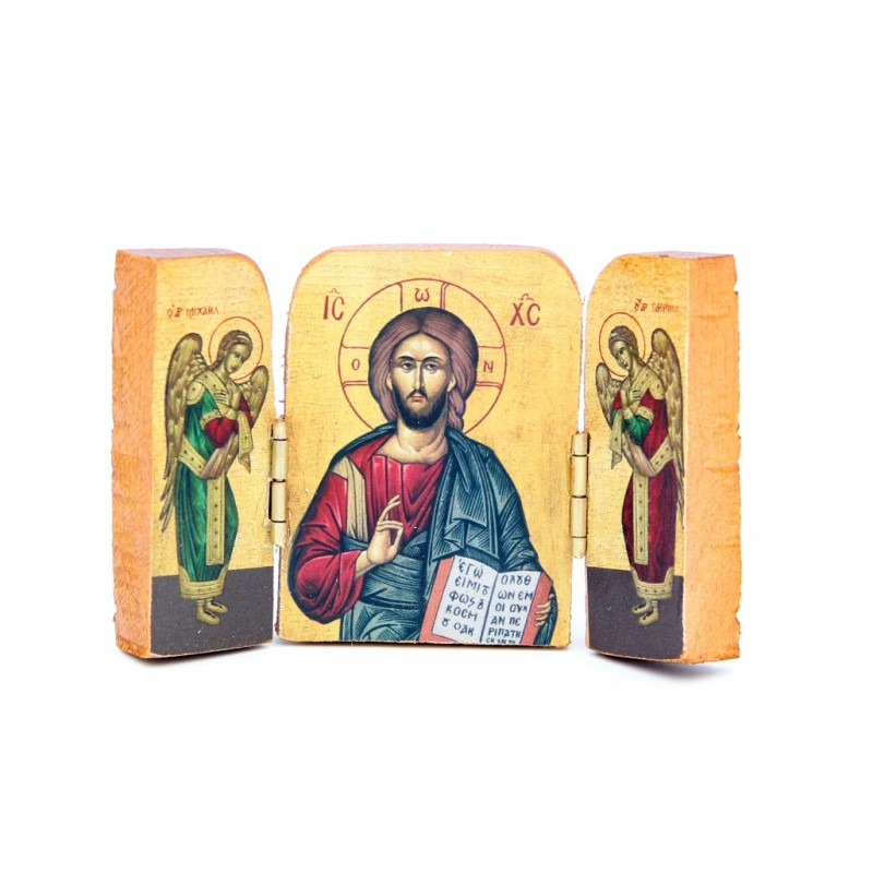 Wooden Diptych Icons — Handmade in Greece