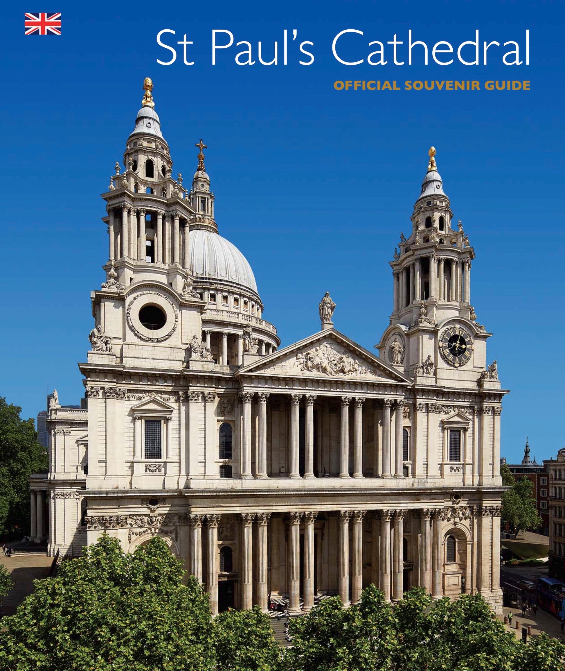 Cover of the St Paul's Cathedral Guidebook showing the exterior of the cathedral.